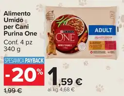 Carrefour Market Alimento Umidio per Cani Purina One offerta