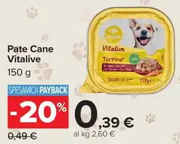Carrefour Market Pate Cane Vitalive offerta