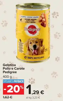 Carrefour Market Gelatina Pollo e Carote Pedigree offerta