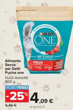 Carrefour Market Alimento Secco per Gatti Purina one offerta