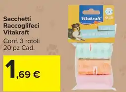 Carrefour Market Sacchetti Raccoglifeci Vitakraft offerta
