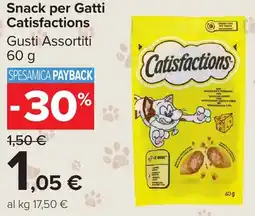 Carrefour Market Snack per Gatti Catisfactions offerta