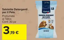 Carrefour Market Salviette Detergenti per il Pelo Vitakraft offerta