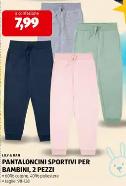 ALDI Pantaloni sportivi per bambini Lily & Dan offerta