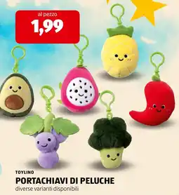 ALDI ToyLino Portachiavi di peluche offerta