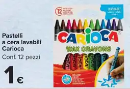 Carrefour Market Pastelli a cera lavabili Carioca offerta