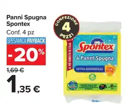 Carrefour Market Panni Spugna Spontex offerta