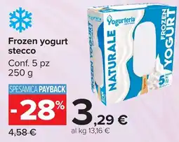 Carrefour Market Yogurteria Frozen Yogurt Naturale offerta