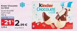 Carrefour Market Kinder Chocolate Ice Stick offerta