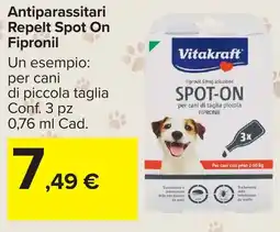 Carrefour Market Antiparassitari Repelt Spot On Fipronil offerta
