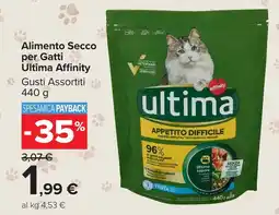 Carrefour Market Alimento Secco per Gatti Ultima Affinity offerta
