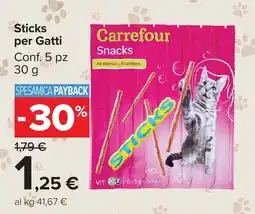 Carrefour Market Carrefour Sticks per Gatti offerta