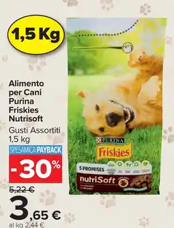 Carrefour Market Alimento per Cani Purina Friskies Nutrisoft offerta