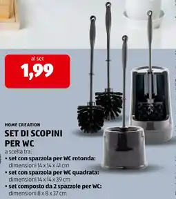 ALDI Home Creation set di scopini per WC offerta