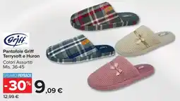 Carrefour Market Pantofole Griff Terrysoft e Huron offerta