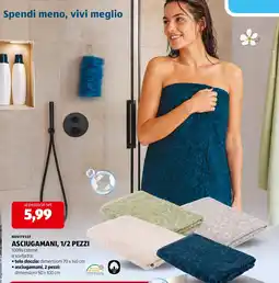 ALDI Novitesse asciugamani offerta