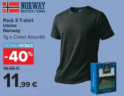 Carrefour Market T-shirt Uomo Norway offerta