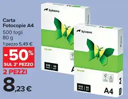 Carrefour Market Carta Fotocopie A4 Sylvamo offerta
