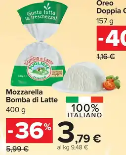 Carrefour Market Mozzarella Bomba di Latte offerta