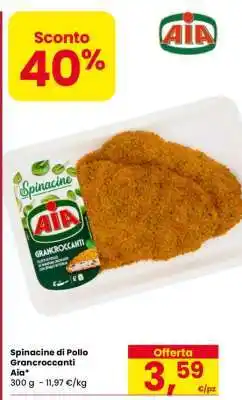 Eurospar Spinacine di Pollo Grancroccanti offerta