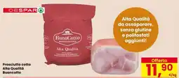 Eurospar Prosciutto cotto offerta