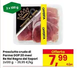 Eurospar Prosciutto crudo di Parma DOP 20 mesi offerta