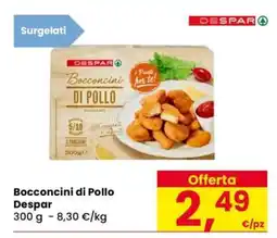 Eurospar Bocconcini di pollo DESPAR offerta