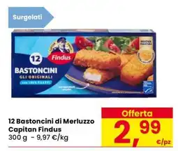 Eurospar 12 Bastoncini di Merluzzo Capitan Findus offerta