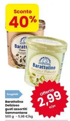 Eurospar Barattolino Delizioso gusti assortiti Sammontana offerta