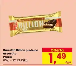 Eurospar Barretta Billion proteica assortita offerta