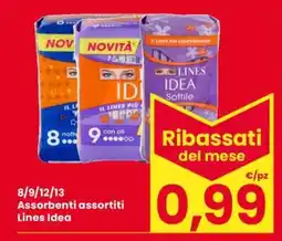 Eurospar Assorbenti assortiti Lines Idea offerta