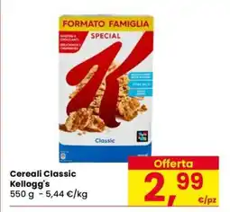 Eurospar Cereali Classic Kellogg's offerta