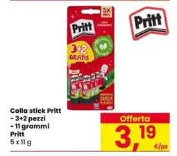 Eurospar COLLA STICK PRITT offerta