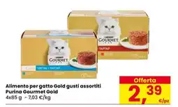 Eurospar Alimento per gatto Gold gusti assortiti offerta