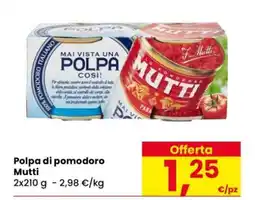 Eurospar POLPA DI POMODORO MUTTI offerta