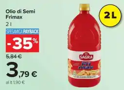 Carrefour Olio di semi Frimax offerta