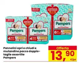 Eurospar Pannolini apri e chiudi e mutandino pacco doppio offerta