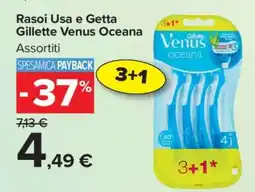 Carrefour Rasoi Usa e Getta Gillette Venus Oceana offerta