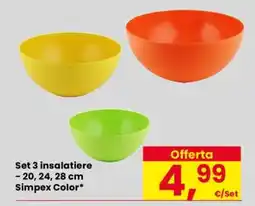 Eurospar Set 3 insalatiere offerta
