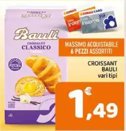 Conad Croissant Bauli offerta