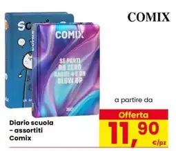 Eurospar Diario scuola - assortiti Comix offerta