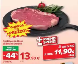 Carrefour Costata con osso di bovino adulto offerta