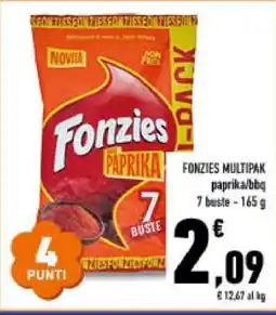 Conad Fonzies Multipak offerta