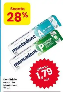 Eurospar Dentifricio assortito Mentadent offerta