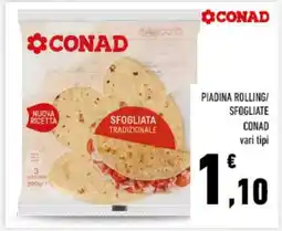 Conad PIADINA ROLLING/SFOGLIATE CONAD offerta