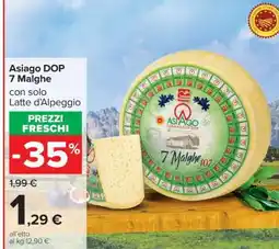 Carrefour Asiago DOP 7 Malghe offerta