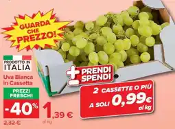 Carrefour Uva Bianca in Cassetta offerta