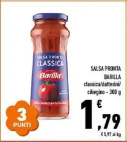 Conad Salsa Pronta Barilla offerta