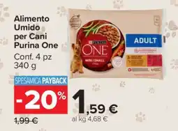 Carrefour Alimento Umido per Cani Purina One offerta