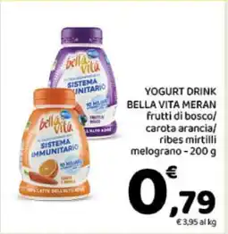 Conad YOGURT DRINK BELLA VITA MERAN offerta